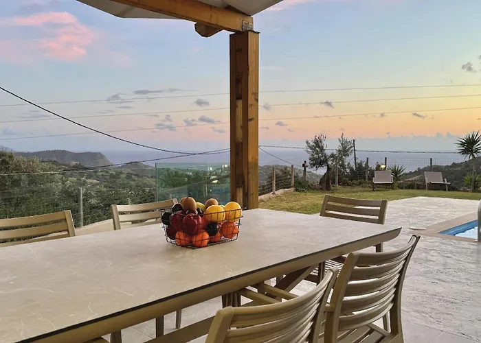 Villa Michael Triopetra Private Villa, Private Swimming Pool, Garden, Panoramic Sunset