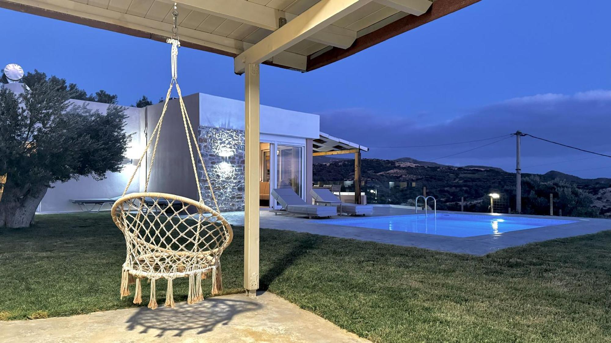 Michael Private Villa, Private Swimming Pool, Garden, Panoramic Sunset * Triopetra