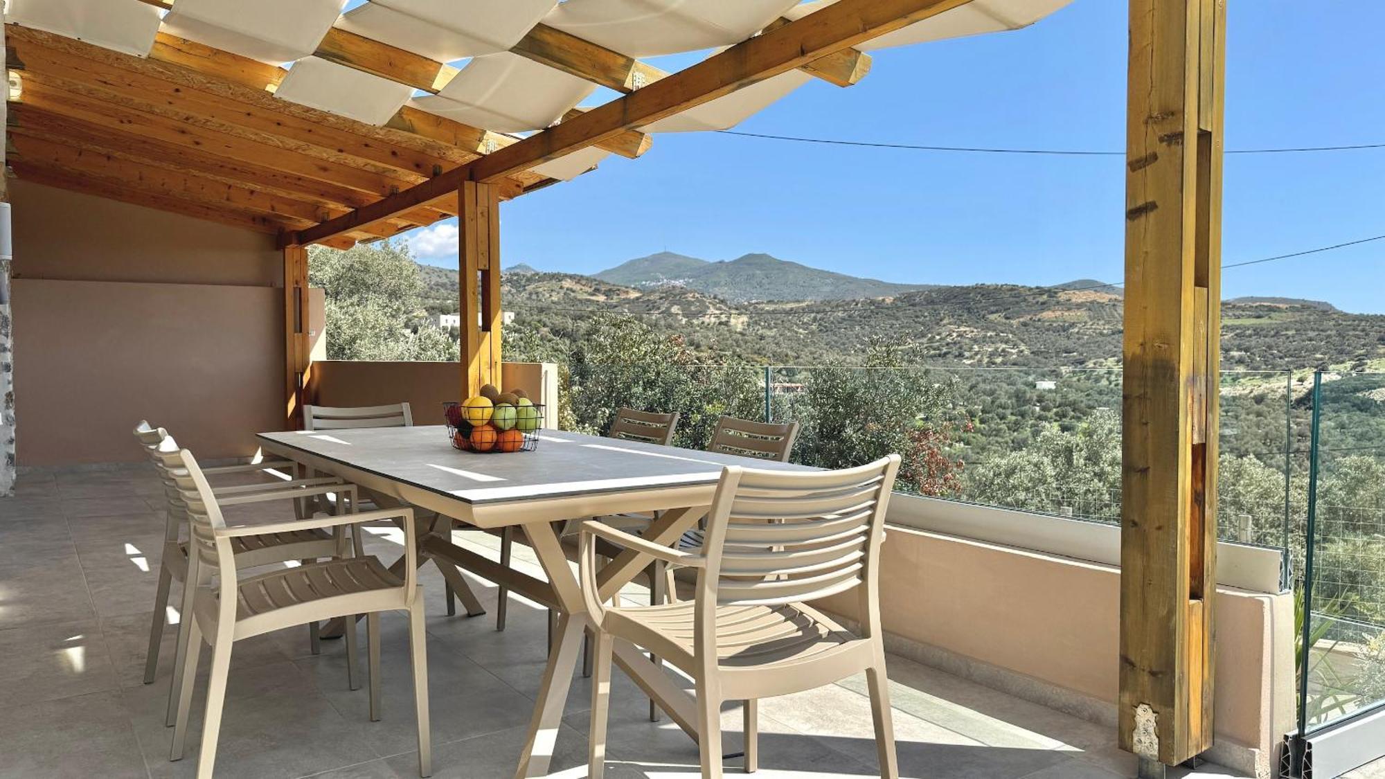 Michael Private Villa, Private Swimming Pool, Garden, Panoramic Sunset Triopetra